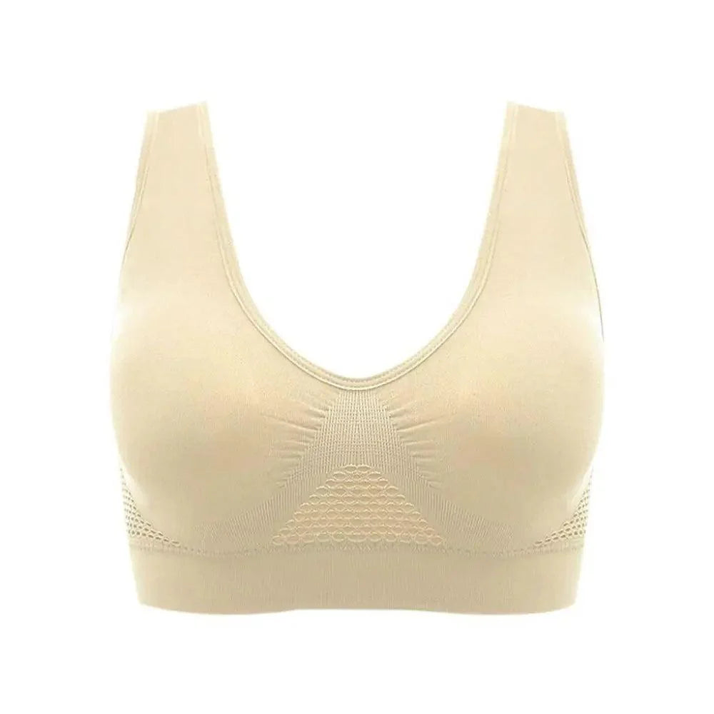 Vintage Style Comfortable Aire Bra Posture Corrector Lift Up Bra For Women Breathable Yoga Underwear Shockproof Sports Bra
